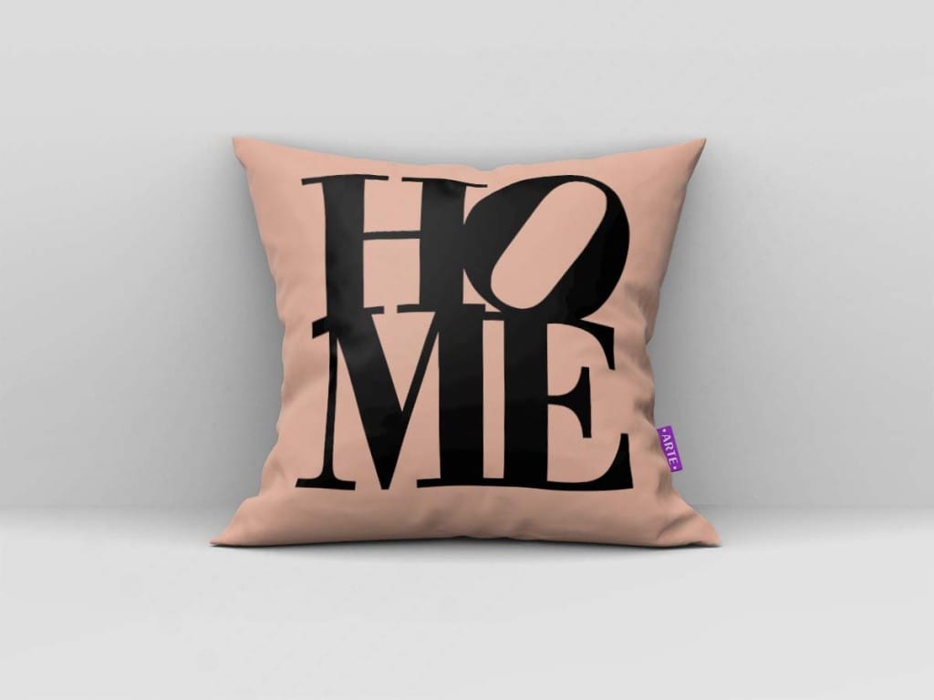 ARTE PARA ALMOFADA - KIT HOME GEOMÉTRICA ROSE E PRETO-4288