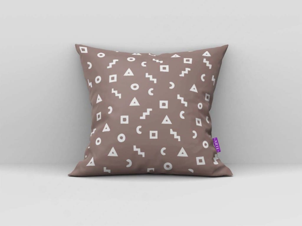 ARTE PARA ALMOFADA - KIT GEOMÉTRICAS MARROM-4306