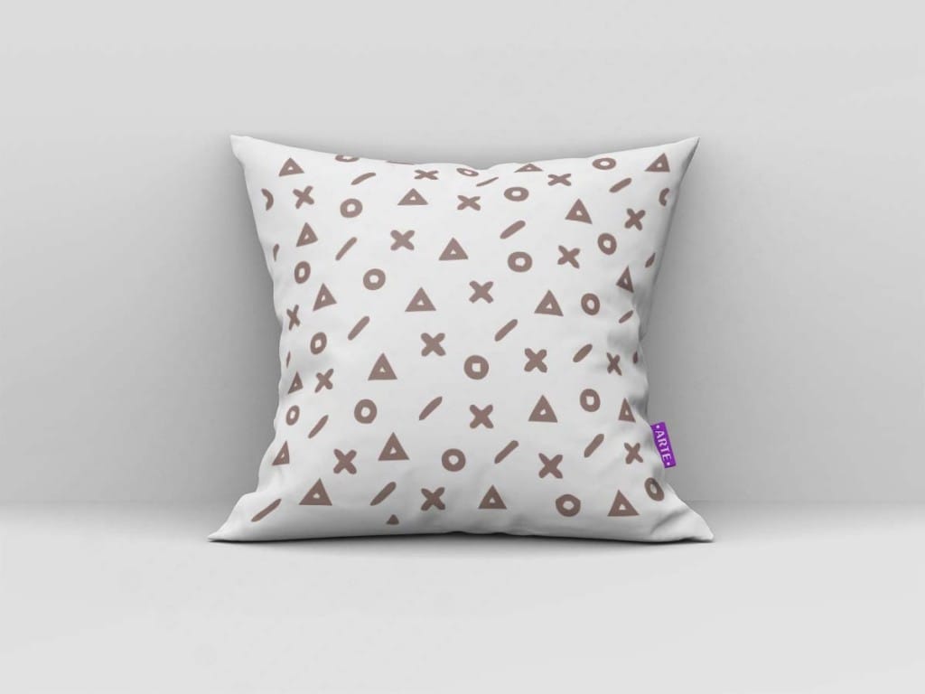 ARTE PARA ALMOFADA - KIT GEOMÉTRICAS MARROM-4307
