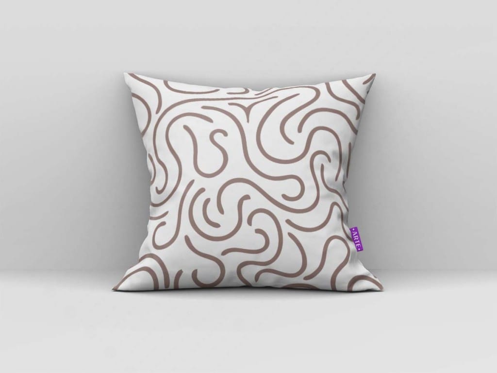 ARTE PARA ALMOFADA - KIT GEOMÉTRICAS MARROM-4308