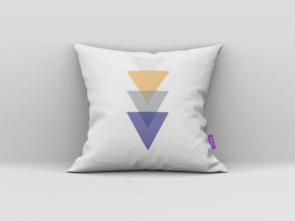 ARTE PARA ALMOFADA - KIT AZUL AMARELO TRIÂNGULOS-4370