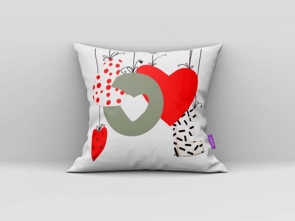 ARTE PARA ALMOFADA LOVE VARAL VERMELHO - KIT LOVE CAT-4385