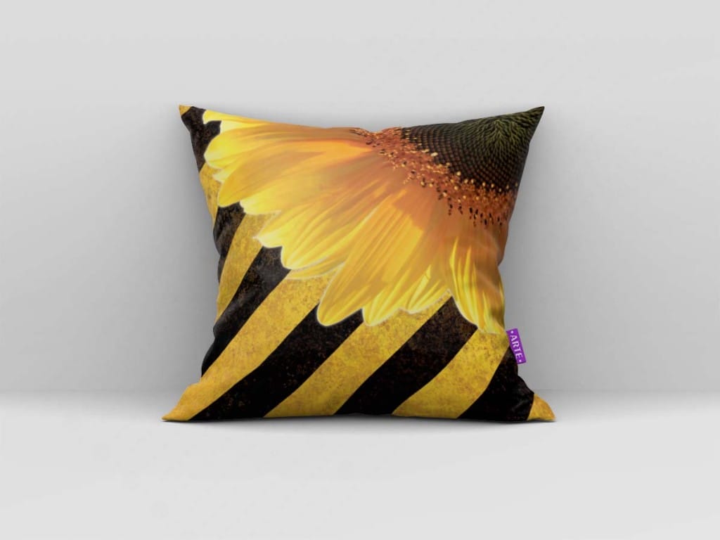 ARTE PARA ALMOFADA - KIT GIRASSOL-4489