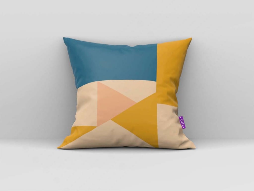 ARTE PARA ALMOFADA - KIT GEOMÉTRICA MODERNA COLORIDA-4519