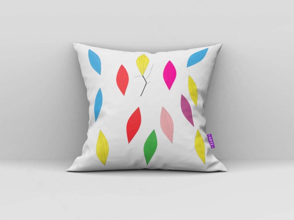 ARTE PARA ALMOFADA - KIT FOLHAS COLORIDAS-4541