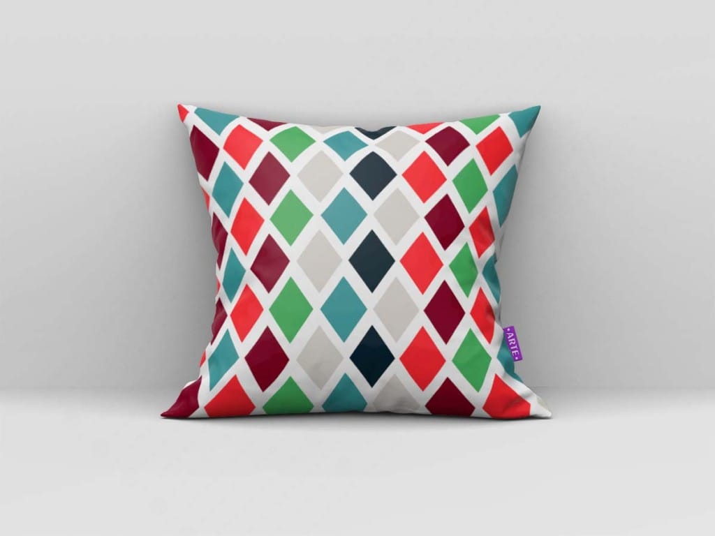 ARTE PARA ALMOFADA LOSANGOS - KIT GEOMÉTRICAS COLORIDAS-4553