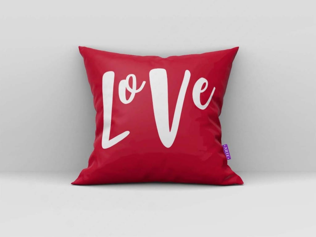 ARTE PARA ALMOFADA LOVE - KIT LOVE GEOMÉTRICAS VERMELHA-4557