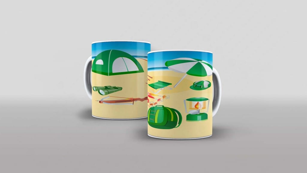 ARTE PARA CANECA DE PRAIA E ACAMPAMENTO - ESCOTEIRO-4533