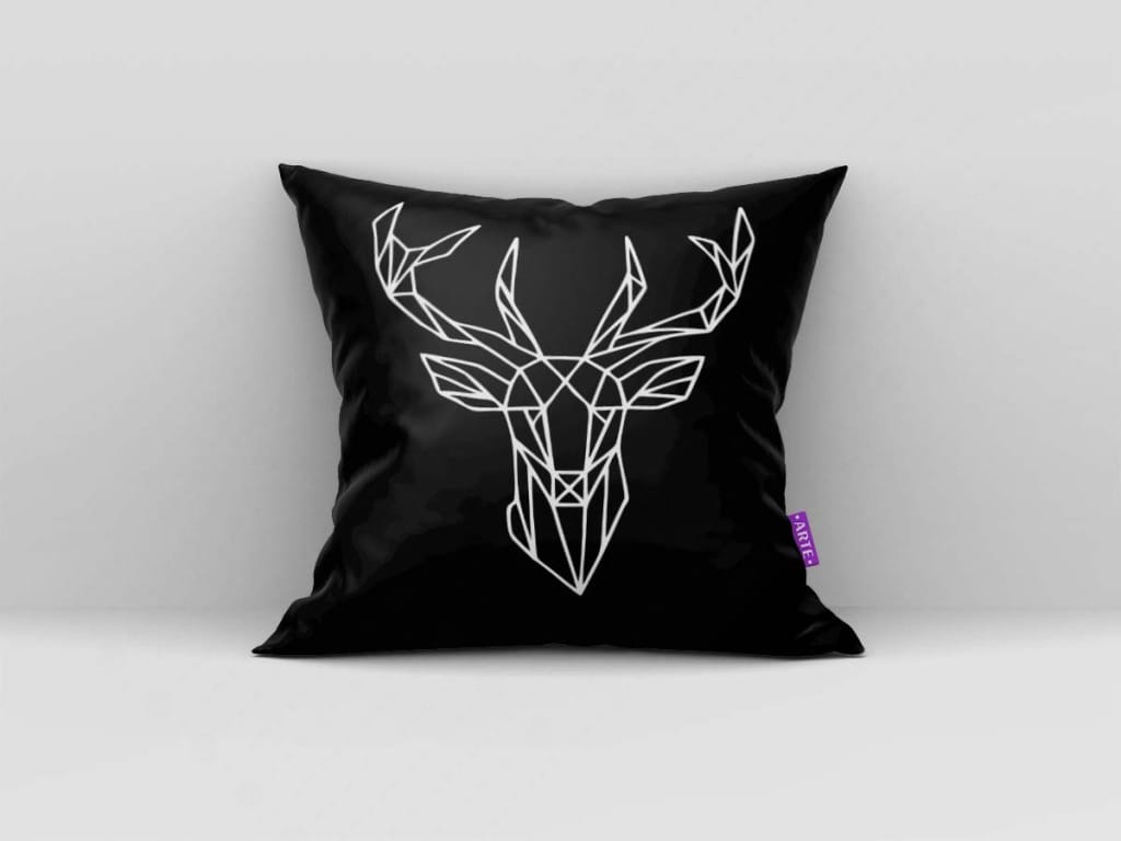 ARTE PARA ALMOFADA ALCE GEOMÉTRICO - KIT BE WILD AND FREE LOVE HOME-4564