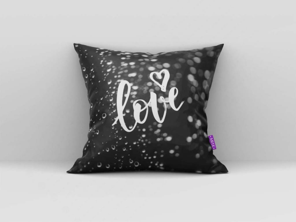 ARTE PARA ALMOFADA - KIT LOVE ROSA E PRETO-4586