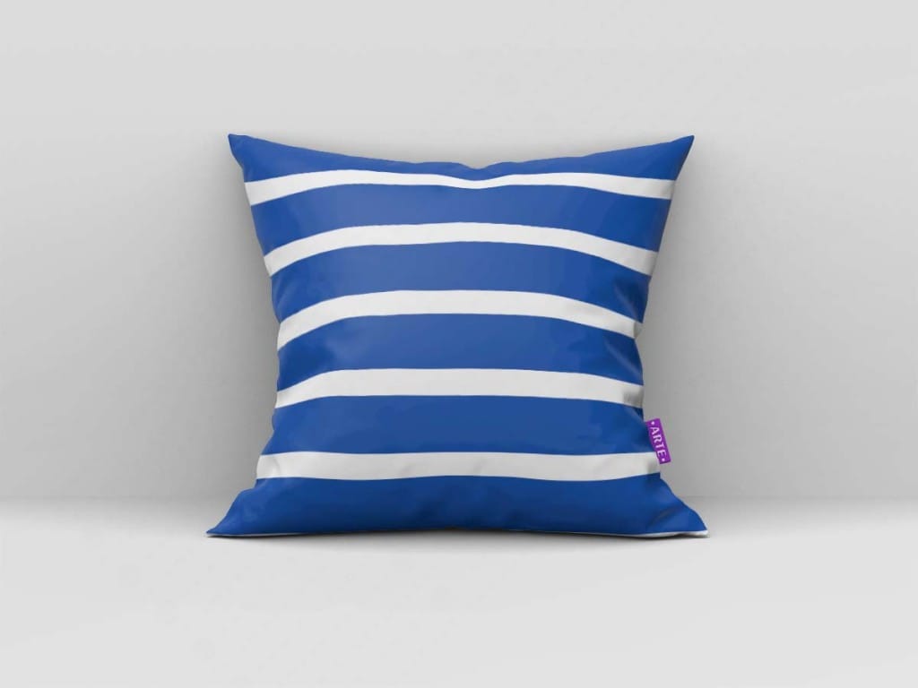 ARTE PARA ALMOFADA LISTRADAS - KIT GEOMÉTRICA MODERNA AZUL E BRANCO-4597