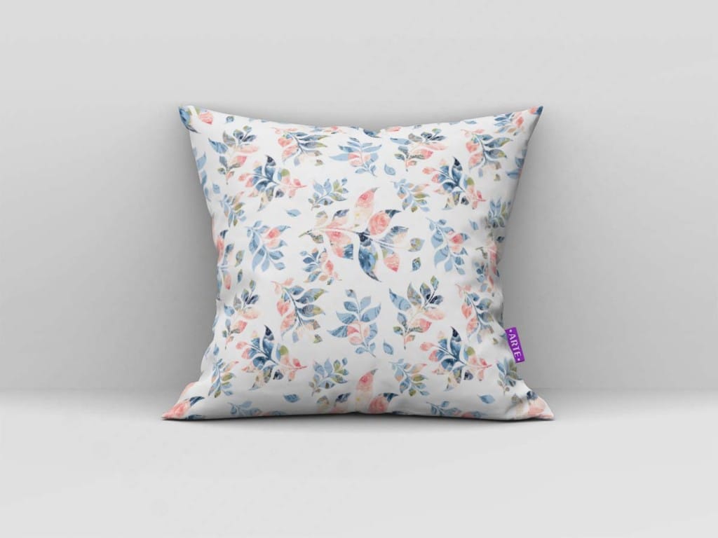 ARTE PARA ALMOFADA - KIT FLORES AZUL E ROSA-4645