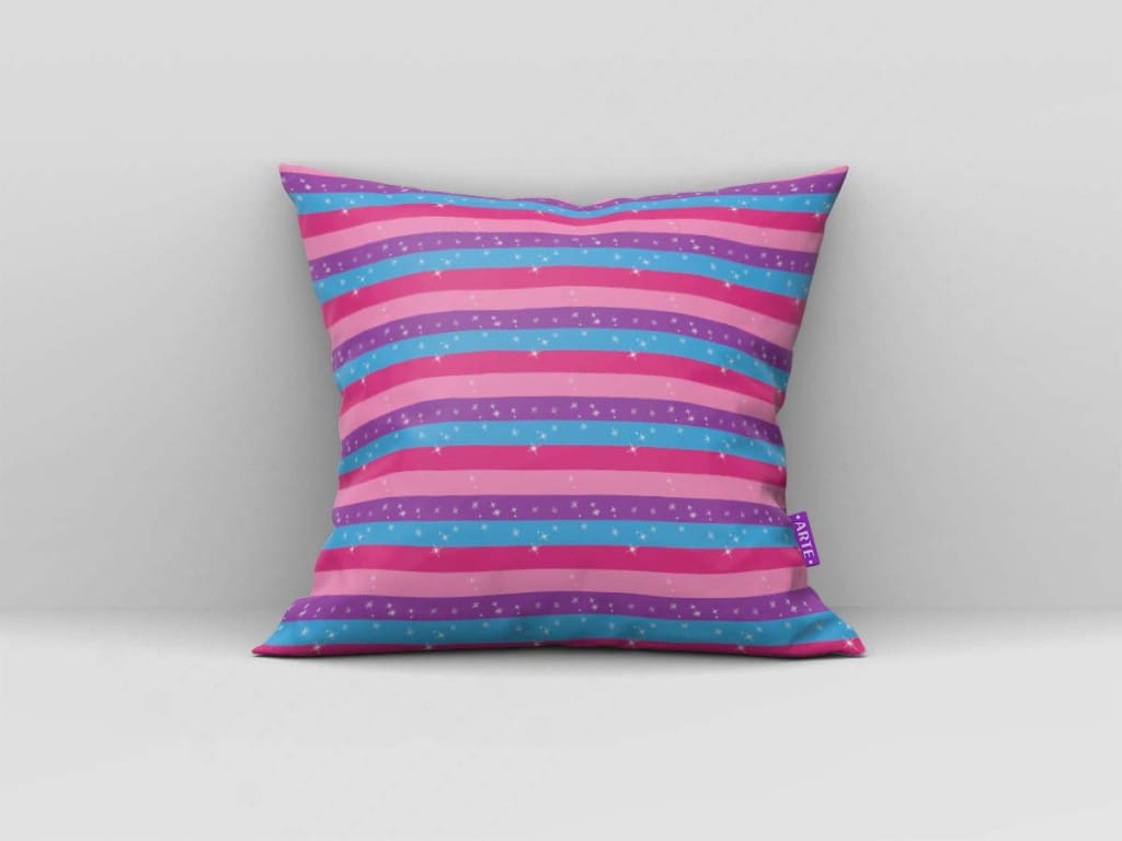 ARTE PARA ALMOFADA DE LISTRAS COLORIDAS COM ESTRELAS - KIT ABBY CADABBY DIGITAL-4712