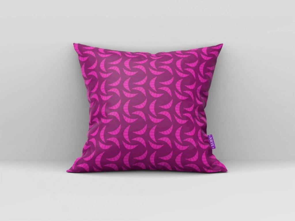 ARTE PARA ALMOFADA ABSTRATA ROXA - KIT ALICE IN WONDERLAND-4728