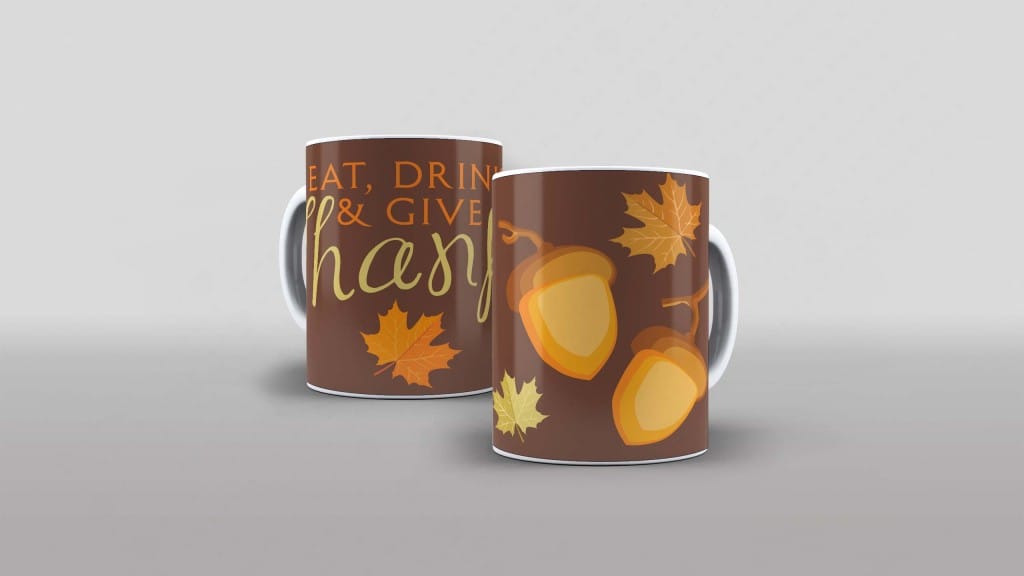 ARTE PARA CANECA - COMER, BEBER, DAR E AGRADECER-4745