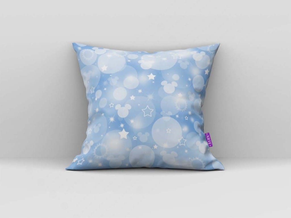 ARTE PARA ALMOFADA DE BOLHAS ESTRELAS E MINIATURAS - KIT BABY MICKEY MOUSE BLUE YELLOW DIGI-4775