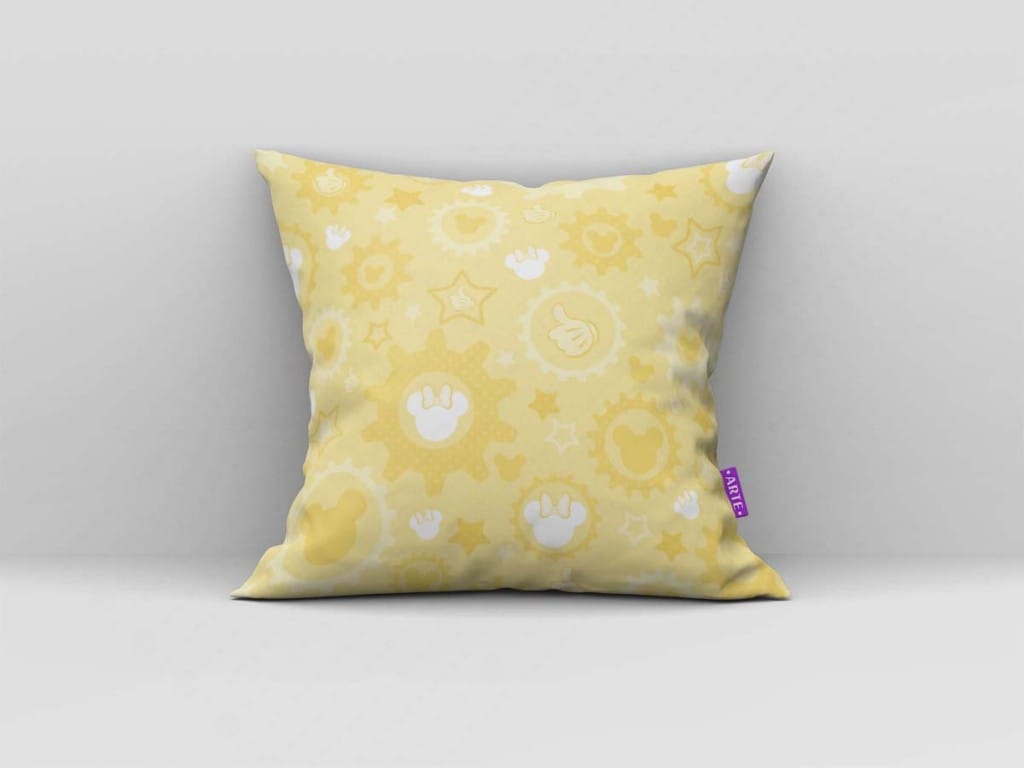 ARTE PARA ALMOFADA DE ENGRENAGENS E MINIATURAS COM ESTRELAS - KIT BABY MINNIE MOUSE PINK YE-4785