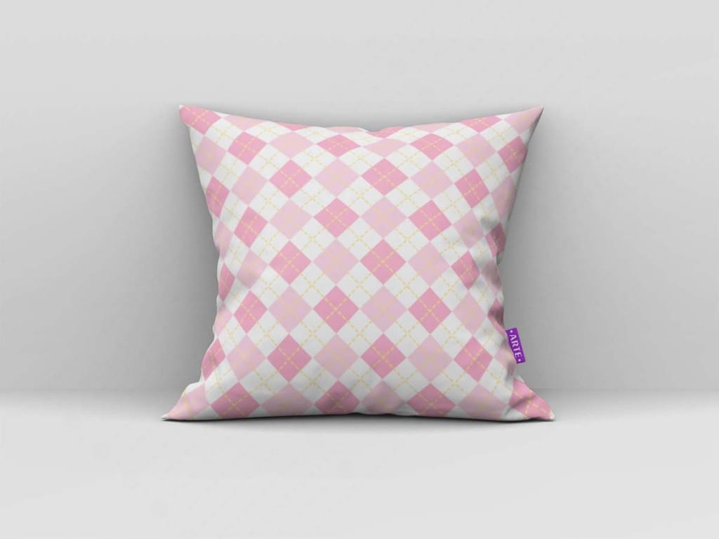 ARTE PARA ALMOFADA XADREZ DIAGONAL - KIT BABY MINNIE MOUSE PINK YELLOW DIGITAL PAPER-4788