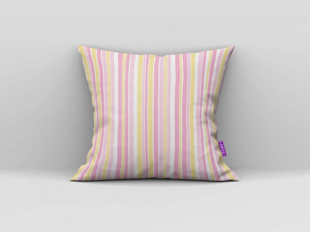 ARTE PARA ALMOFADA DE LISTRAS NA VERTICAL - KIT BABY MINNIE MOUSE PINK YELLOW DIGITAL PAPER-4794