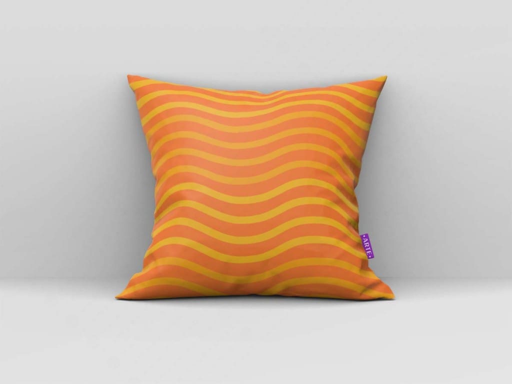 ARTE PARA ALMOFADA DE LINHAS ONDULADAS LARANJA - KIT BUBBLE GUPPIES DIGITAL PAPER-4831