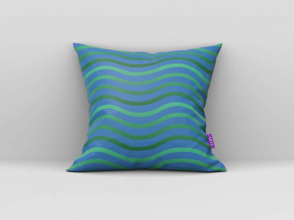 ARTE PARA ALMOFADA DE LINHAS ONDULADAS VERDE DEGRADÊ - KIT BUBBLE GUPPIES DIGITAL PAPER-4834