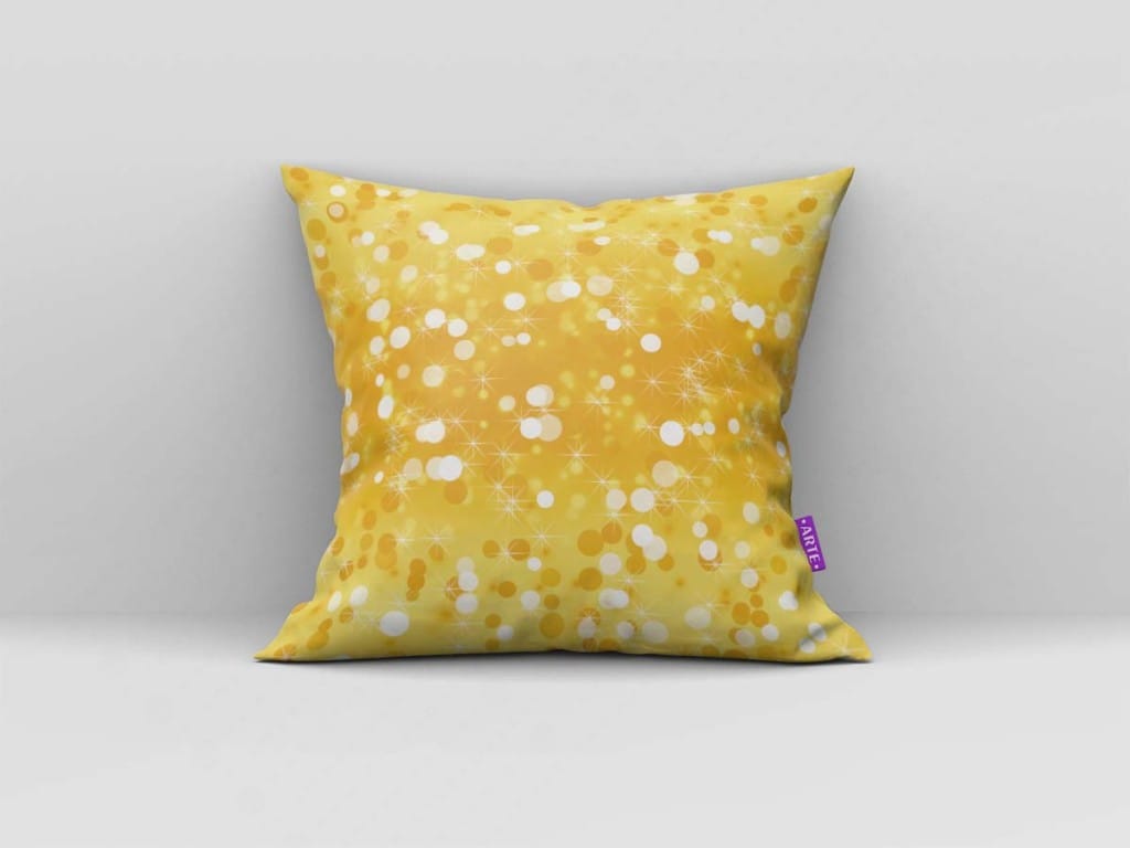 ARTE PARA ALMOFADA DOURADA DE ESTRELAS E LUZES DO CÉU - KIT CINDERELLA MP-4867