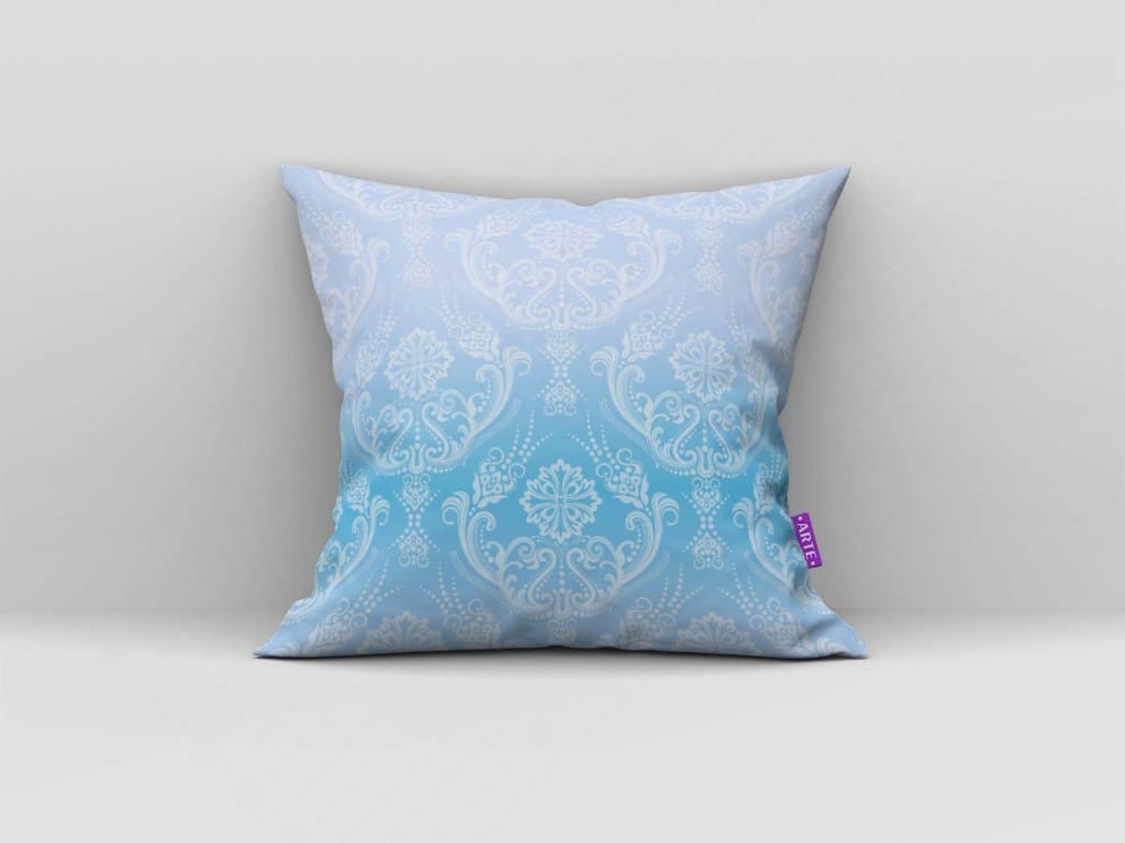 ARTE PARA ALMOFADA FLORAL AZUL - KIT CINDERELLA MP-4868