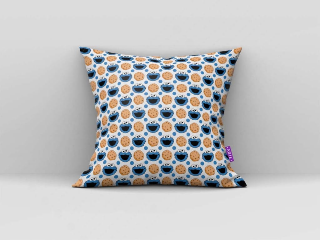 ARTE PARA ALMOFADA DE MINIATURAS E COOKIES - KIT COOKIE MONSTER DIGITAL PAPER-4878