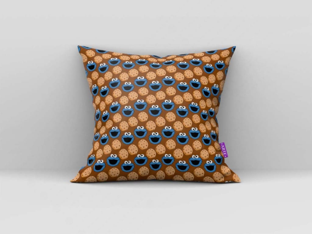 ARTE PARA ALMOFADA DE MINIATURAS E COOKIES - KIT COOKIE MONSTER DIGITAL PAPER-4882