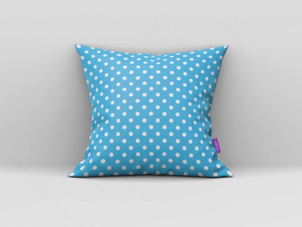 ARTE PARA ALMOFADA DE BOLINHAS BRANCAS COM FUNDO AZUL - KIT ELMO ROJO DIGITAL PAPER-4988