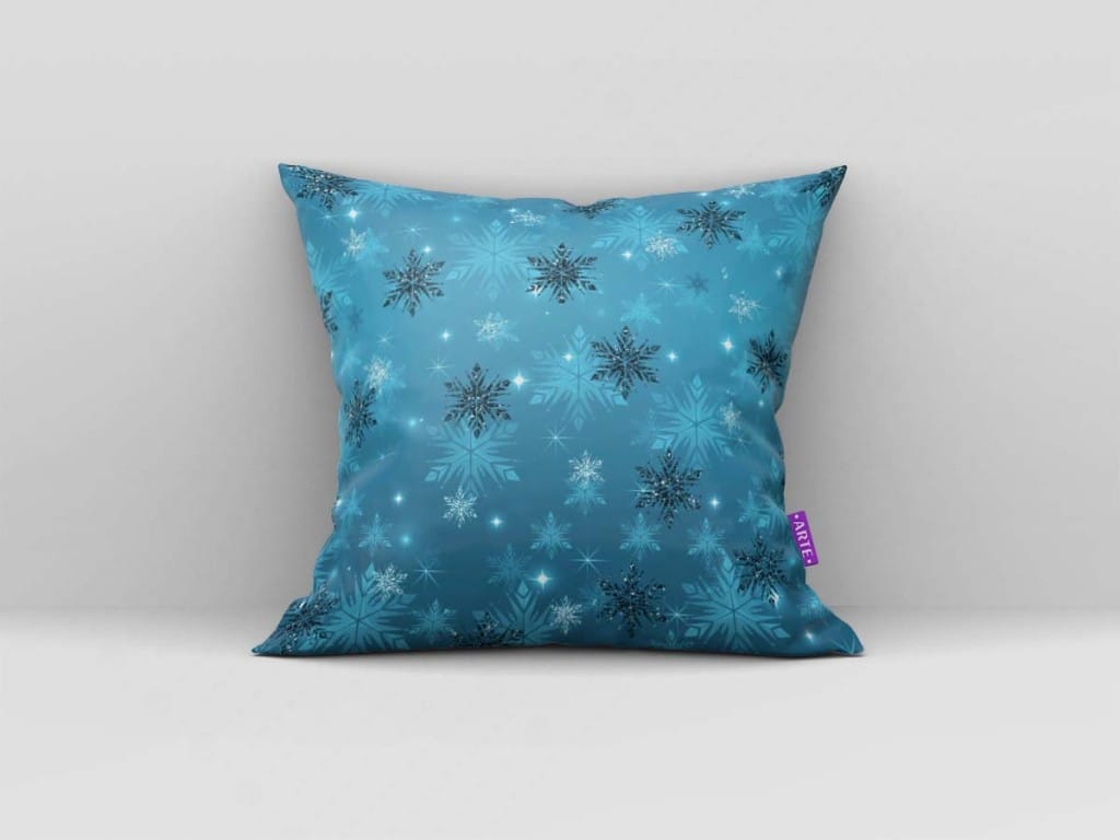 ARTE PARA ALMOFADA DE FLOCOS DE GELO VERDES - KIT FROZEN DGITAL PAPER-5024