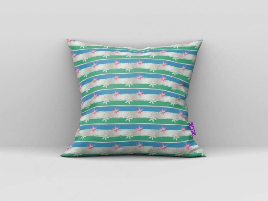 ARTE PARA ALMOFADA DE LISTRAS E FLORES - KIT FROZEN FEVER DIGITAL PAPER-5030