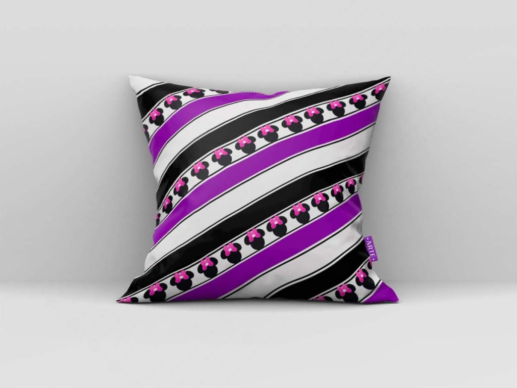 ARTE PARA ALMOFADA DE LISTRAS COM MINIATURAS - KIT HALLOWEEN MINNIE MOUSE DIGITAL PAPER SCR-5100