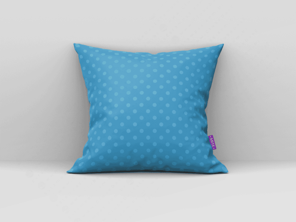 ARTE PARA ALMOFADA DE BOLINHAS COM FUNDO AZUL - KIT HOME DIGITAL PAPER CLIPART-5107