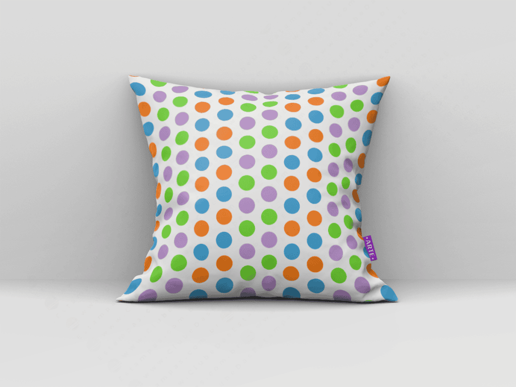 ARTE PARA ALMOFADA DE BOLINHAS COLORIDAS - KIT HOME DIGITAL PAPER CLIPART-5119