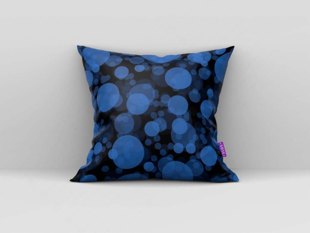 ARTE PARA ALMOFADA DE CÍRCULOS AZUIS - KIT INSIDE OUT-5122