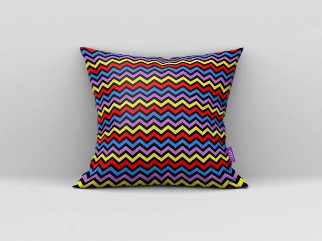 ARTE PARA ALMOFADA DE ZIG ZAG COLORIDOS - KIT INSIDE OUT-5125