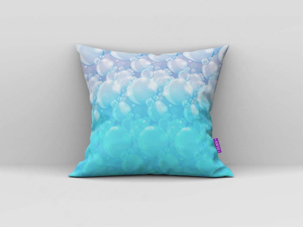 ARTE PARA ALMOFADA DEGRADÊ COM BOLHAS - KIT A PEQUENA SEREIA PAPEL DIGITAL-5189