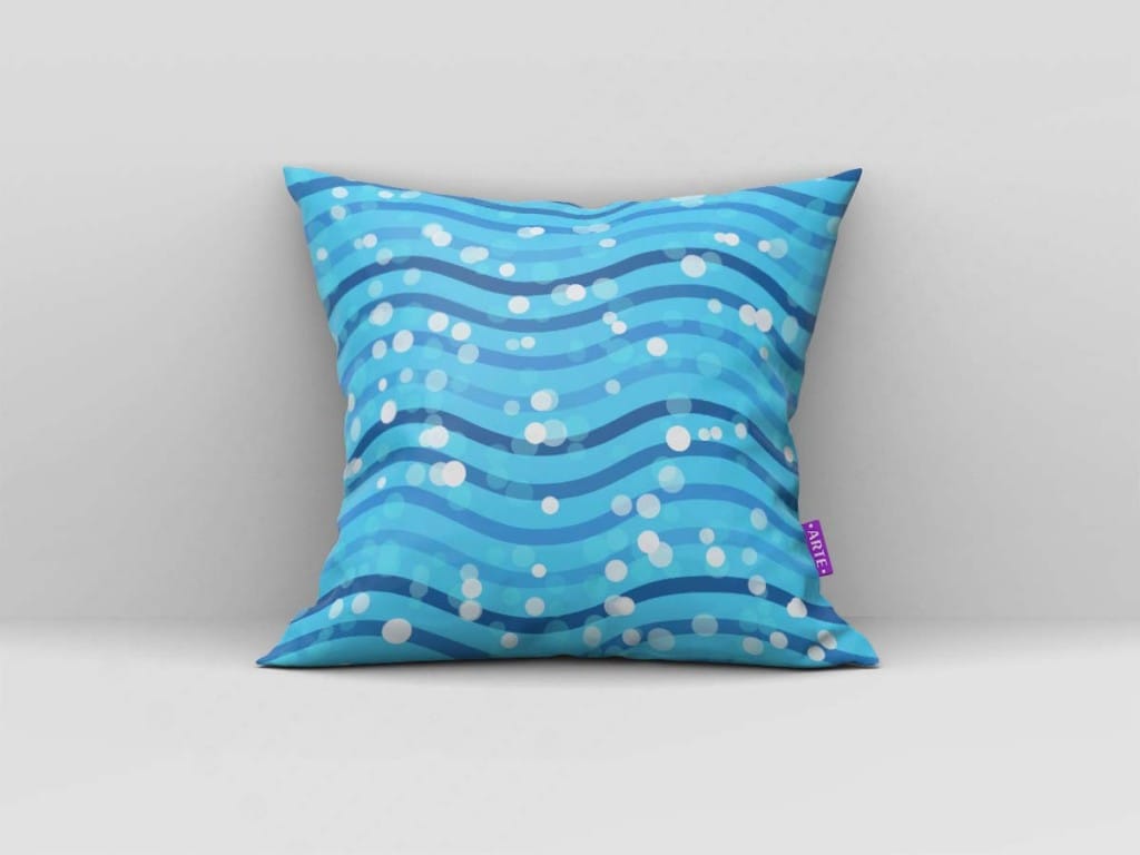 ARTE PARA ALMOFADA DE LINHAS ONDULADAS E BRILHO - KIT A PEQUENA SEREIA PAPEL DIGITAL-5192