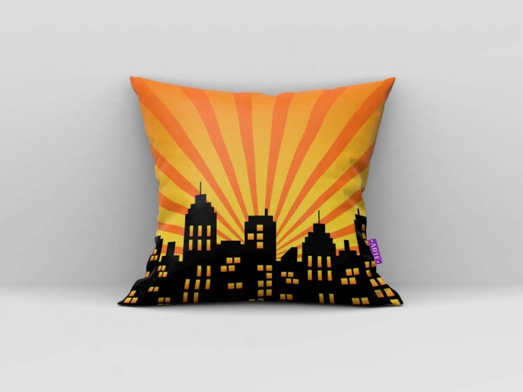 ARTE PARA ALMOFADA DE PRÉDIOS E LISTRAS DE RAIOS DE SOL - KIT OS INCRÍVEIS PAPEL DIGITAL-5198