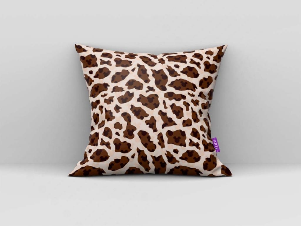 ARTE PARA ALMOFADA DE TEXTURA DE ONÇA - KIT MICKEY MOUSE SAFARI-5273