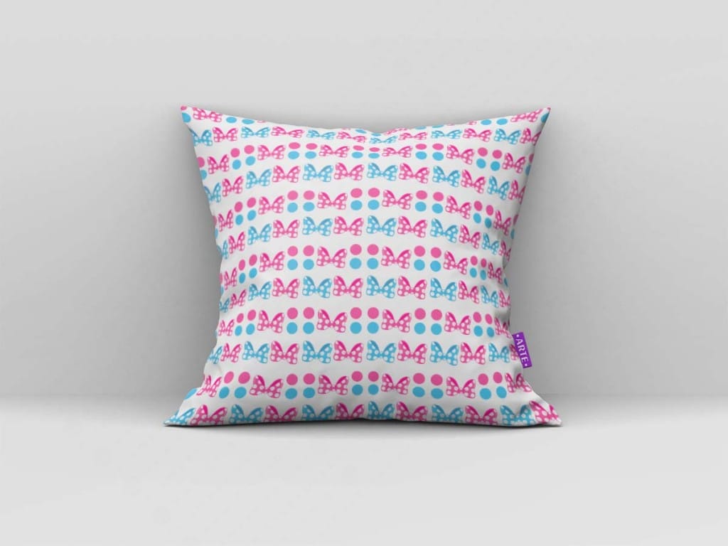 ARTE PARA ALMOFADA DE ELEMENTOS - KIT MINNIE MOUSE PAPEL DIGITAL AZUL E ROSA-5286