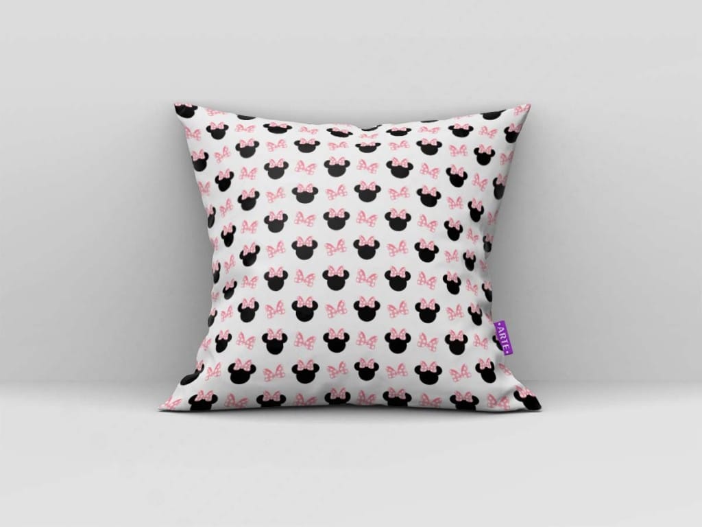 ARTE PARA ALMOFADA DE MINIATURAS - KIT MINNIE MOUSE PAPEL DIGITAL ROSA-5291