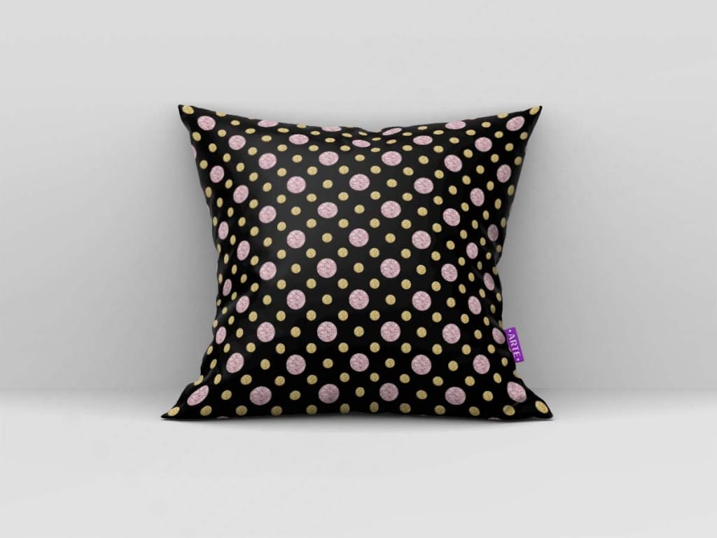 ARTE PARA ALMOFADA DE BOLINHA BRILHANTE - KIT MINNIE MOUSE ROSA E OURO-5310