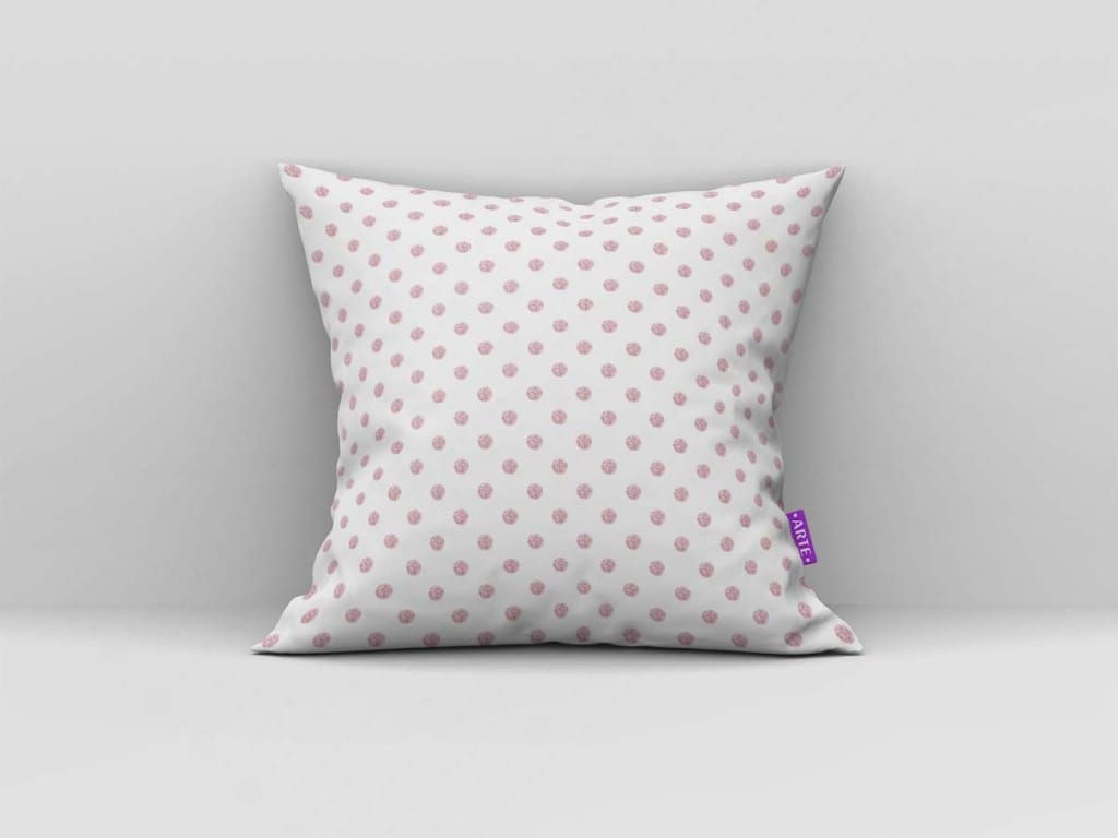 ARTE PARA ALMOFADA DE BOLINHAS - KIT MINNIE MOUSE ROSA E OURO-5321