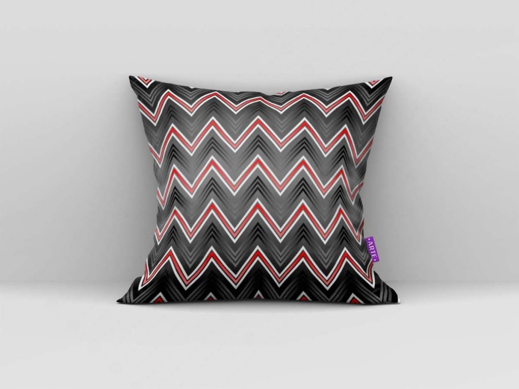 ARTE PARA ALMOFADA DEGRADÊ E ZIG ZAG - KIT MINNIE MOUSE PAPEL DIGITAL VERMELHO-5329