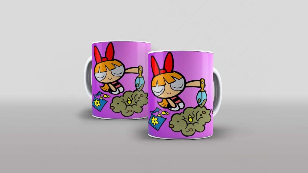 ARTE PARA CANECA DA FLORZINHA - MENINAS SUPER PODEROSAS-5371