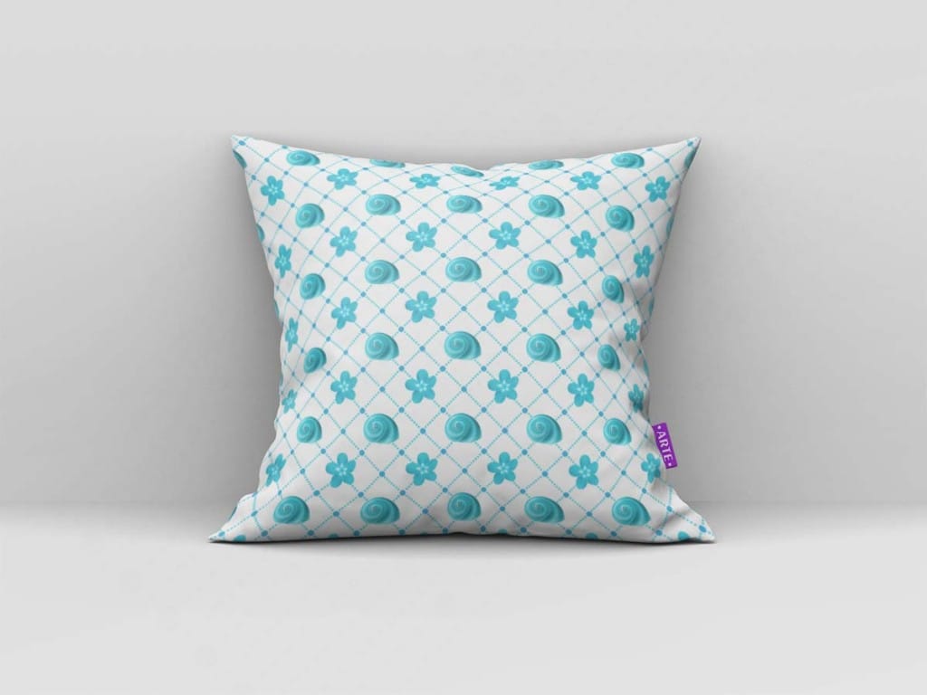 ARTE PARA ALMOFADA XADREZ COM ESTRAS E CARACÓIS - KIT MOANA PAPEL MÁGICO-5378