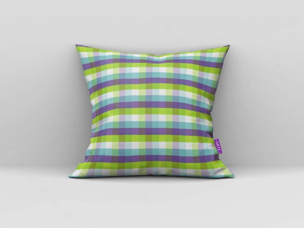 ARTE PARA ALMOFADA XADREZ COLORIDA - KIT MONSTROS S.A.-5408