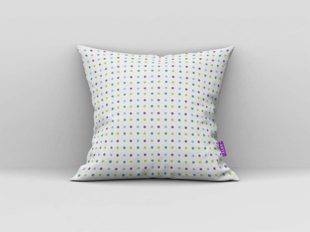 ARTE PARA ALMOFADA DE BOLINHAS COLORIDAS - KIT MONSTROS S.A.-5410
